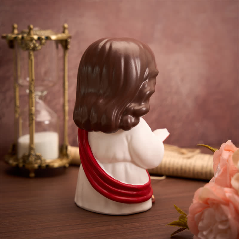 Christianartworkshop Soft Glow Resin Jesus Night Light: Bearer of Calming Divine Comfort - image 6
