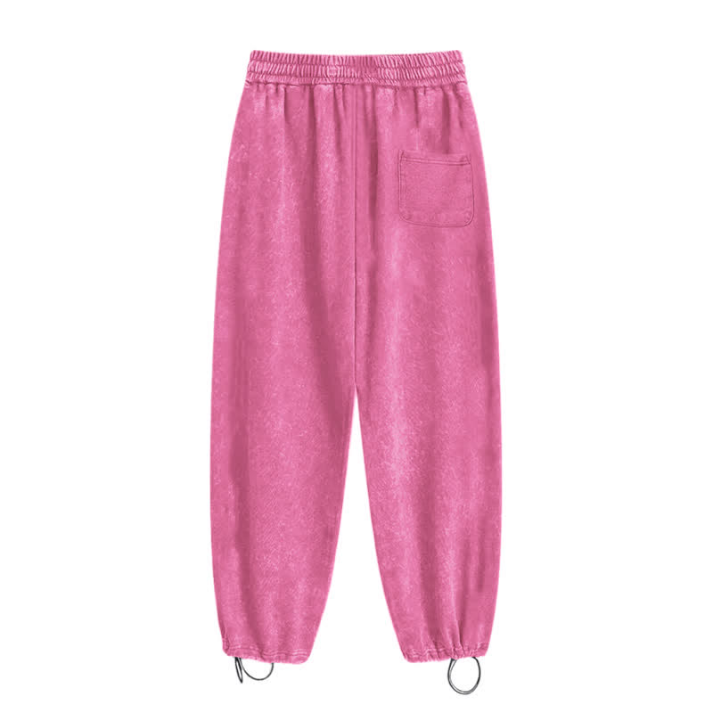 Christianartworkshop Black Gothic Script Streetwear Washed Sweatpants - image 35