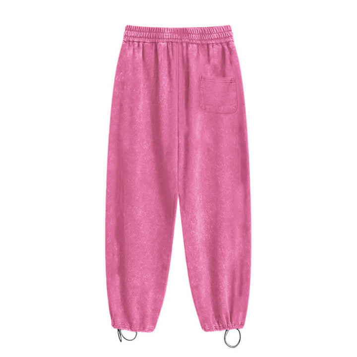 Christianartworkshop Black Gothic Script Streetwear Washed Sweatpants - image 35