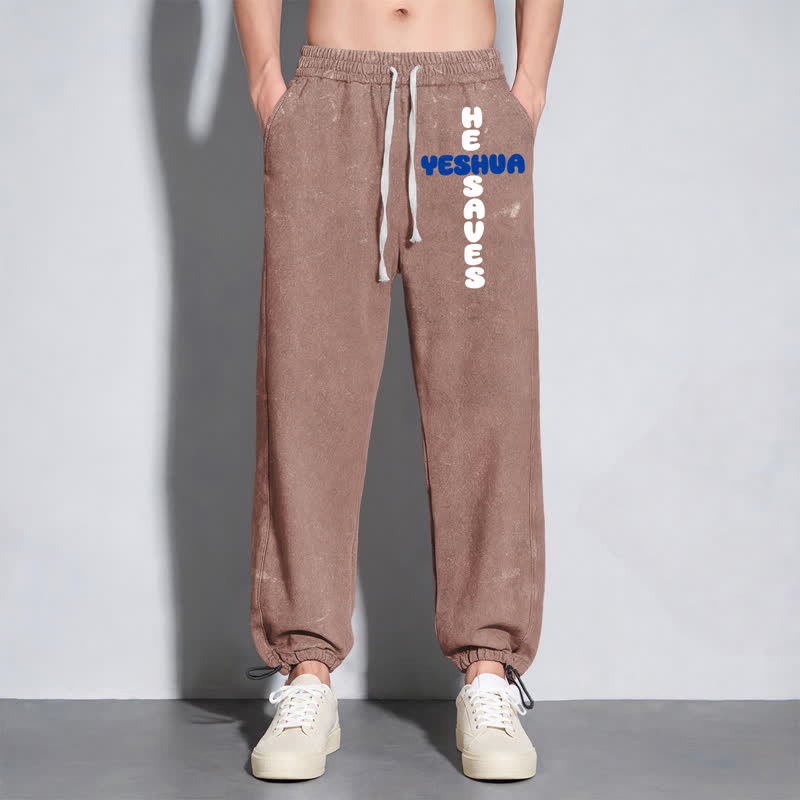 Christianartworkshop Blush Street Ease Drawstring Washed Sweatpants - image 30
