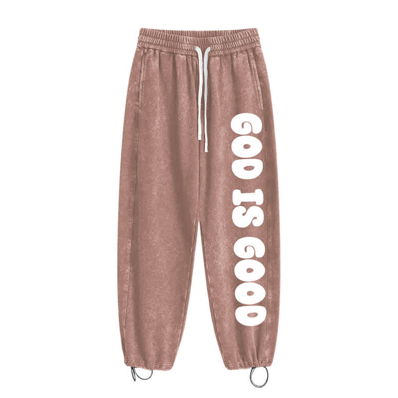 Christianartworkshop Blush Good Is Good Statement Washed Sweatpants - image 42