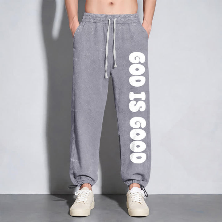 Christianartworkshop Blush Good Is Good Statement Washed Sweatpants - image 38