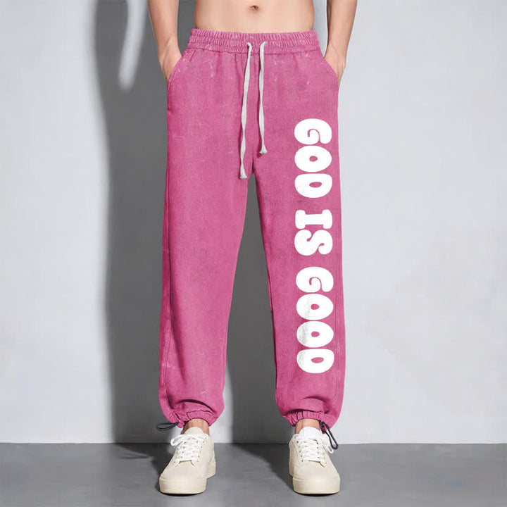 Christianartworkshop Blush Good Is Good Statement Washed Sweatpants - image 22