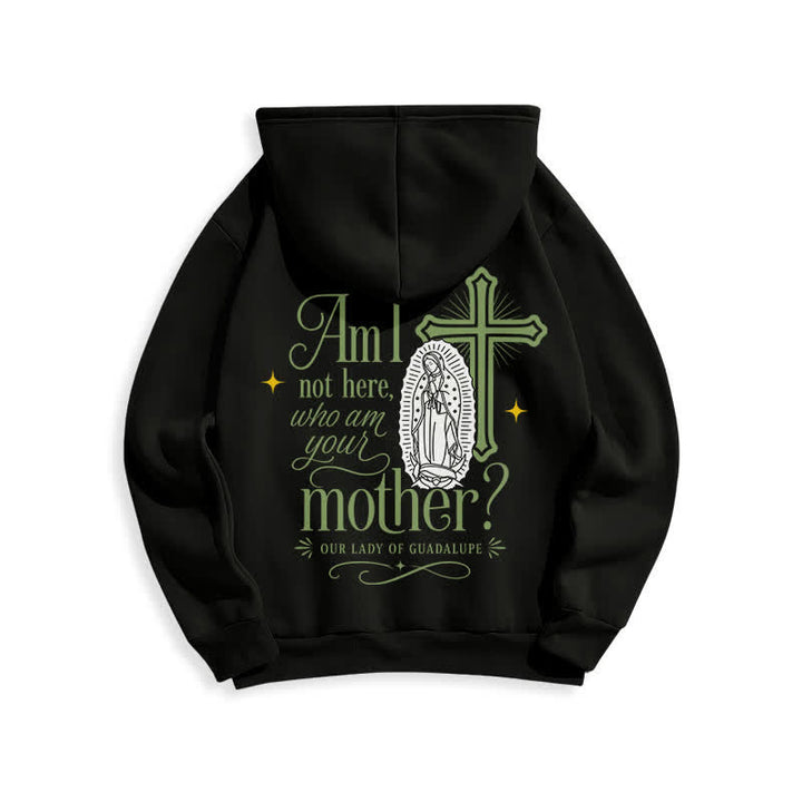 Christianartworkshop Our Lady Of Guadalupe Streetwear Fleece Lined White Hoodie - image 13