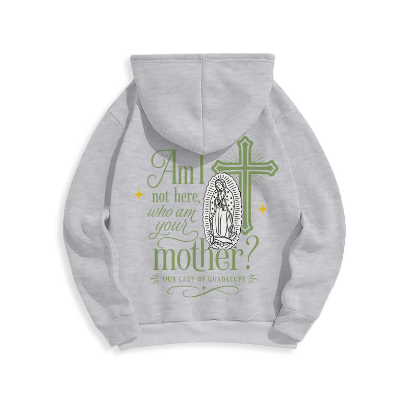 Christianartworkshop Our Lady Of Guadalupe Streetwear Fleece Lined White Hoodie - image 16