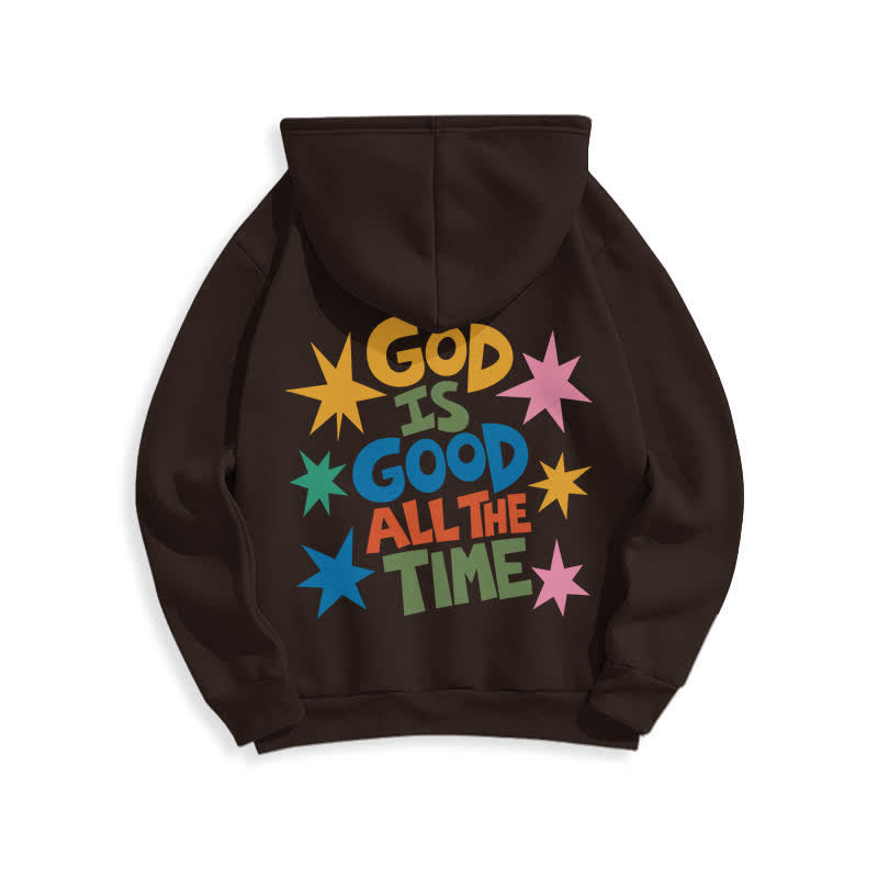 Christianartworkshop God Is Good All The Time Star Graphic Hoodie - image 16
