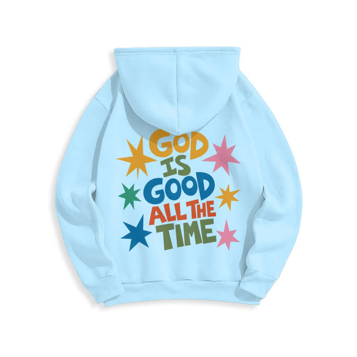 Christianartworkshop God Is Good All The Time Star Graphic Hoodie - image 19