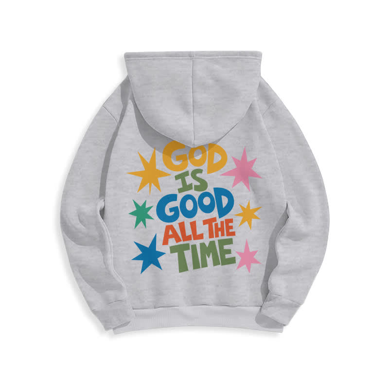 Christianartworkshop God Is Good All The Time Star Graphic Hoodie - image 13
