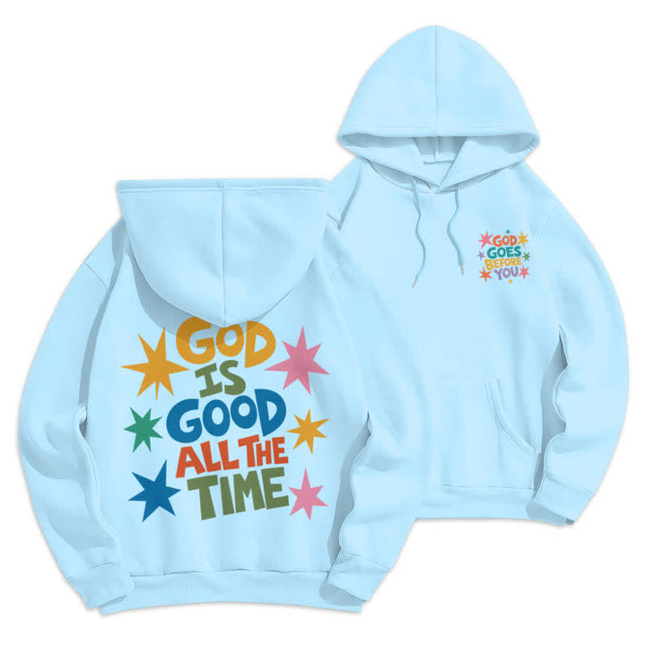 Christianartworkshop God Is Good All The Time Star Graphic Hoodie - Blue - 2XL - image 18