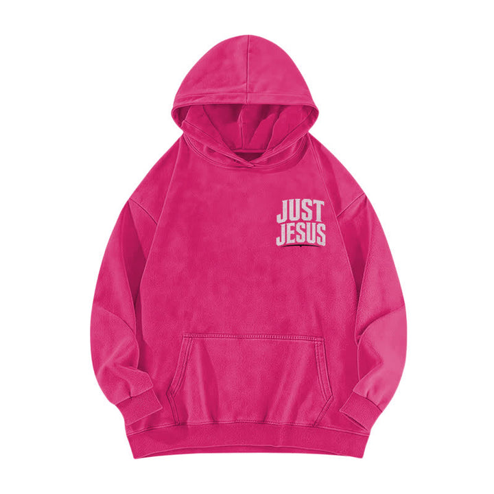 Christianartworkshop Just Jesus Jesus Is My King Washed Hoodie - image 17