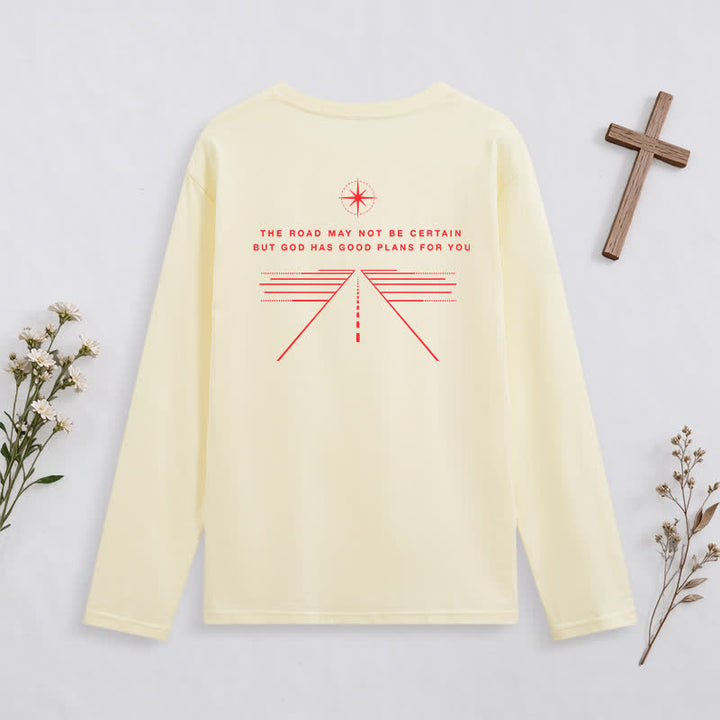 Christianartworkshop My Plan God's Plan Black Graphic Long-Sleeve T-Shirt - image 22