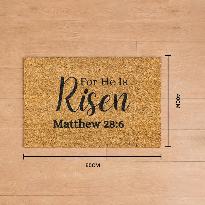 Christianartworkshop For He Is Risen Printed Coir Doormat: Token of Timeless Resurrection Promise - 15.75''*23.62''/40*60cm - image 7