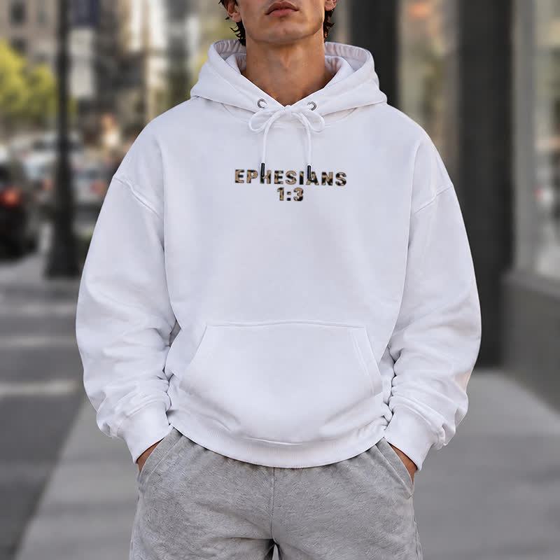 Christianartworkshop Blessed Camo Ephesians 1:3 Statement French Terry Hoodie - image 7