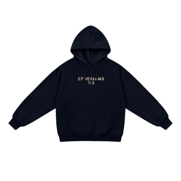 Christianartworkshop Blessed Camo Ephesians 1:3 Statement French Terry Hoodie - image 2
