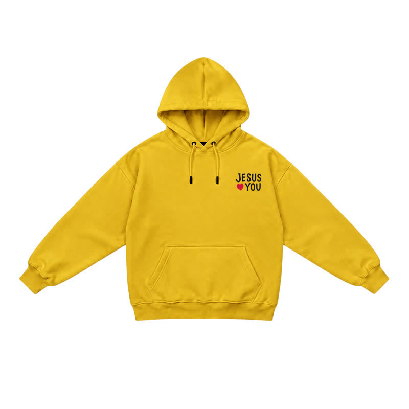 Christianartworkshop Jesus Loves You Streetwear French Terry Hoodie - image 27
