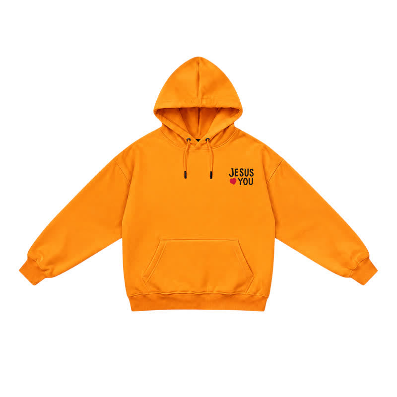 Christianartworkshop Jesus Loves You Streetwear French Terry Hoodie - image 36