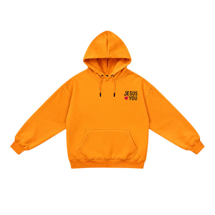 Christianartworkshop Jesus Loves You Streetwear French Terry Hoodie - image 36