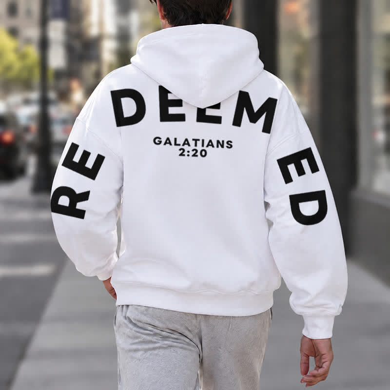 Christianartworkshop Redeemed Galatians 2:20 Statement French Terry Hoodie - image 3