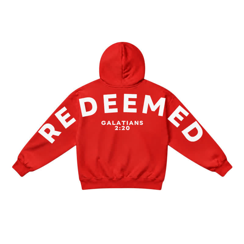Christianartworkshop Redeemed Galatians 2:20 Statement French Terry Hoodie - image 14