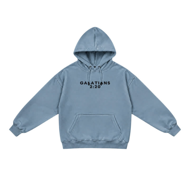 Christianartworkshop Redeemed Galatians 2:20 Statement French Terry Hoodie - image 33