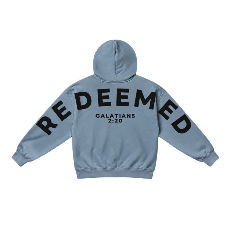 Christianartworkshop Redeemed Galatians 2:20 Statement French Terry Hoodie - image 32