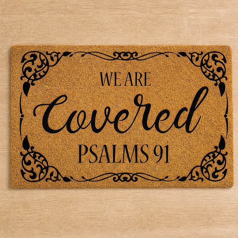 Christianartworkshop Artificial Coir We Are Covered Scripture Doormat - image 8
