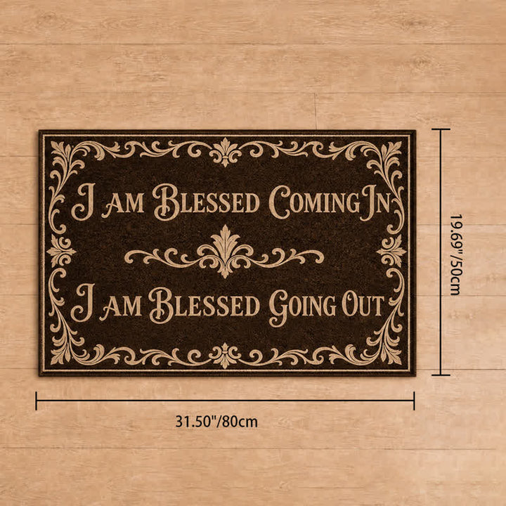 Christianartworkshop Ornate Scroll Border Blessed In & Out Doormat - 19.69''*31.5''/50*80cm - image 11