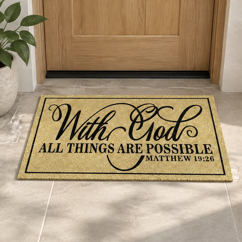 Christianartworkshop Assorted Scripture & Nativity Artificial Coir Doormat - image 43