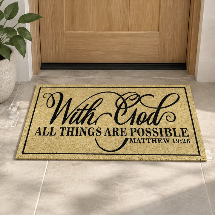 Christianartworkshop Assorted Scripture & Nativity Artificial Coir Doormat - image 43
