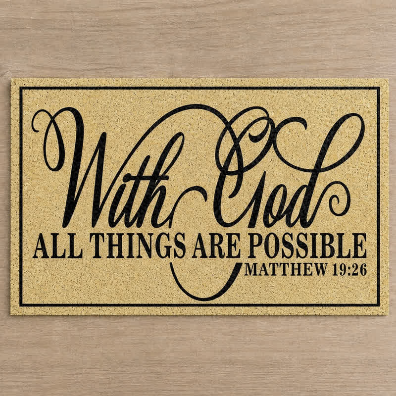 Christianartworkshop Assorted Scripture & Nativity Artificial Coir Doormat - image 45