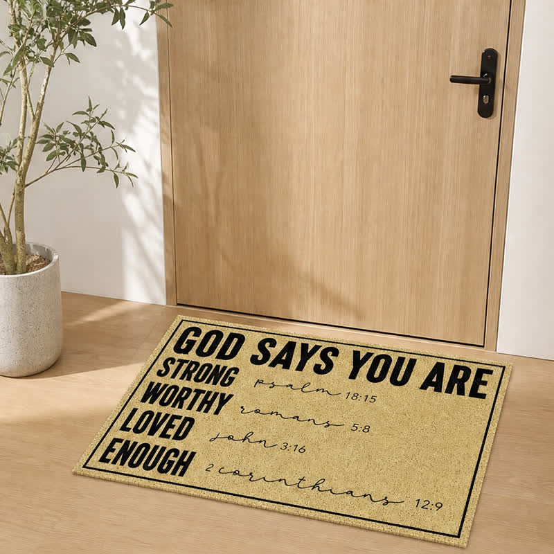 Christianartworkshop Assorted Scripture & Nativity Artificial Coir Doormat - image 51