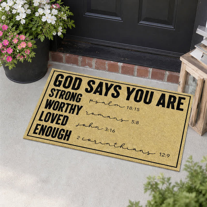 Christianartworkshop Assorted Scripture & Nativity Artificial Coir Doormat - image 54
