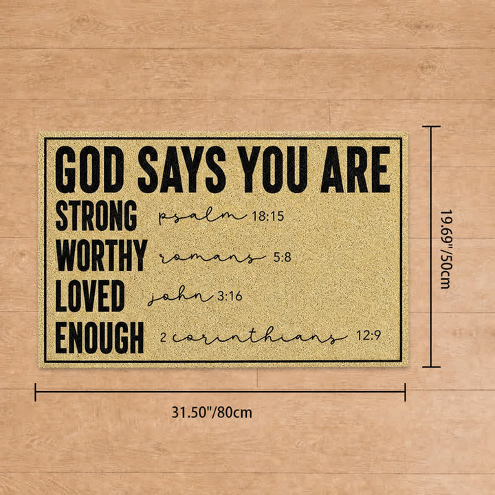 Christianartworkshop Assorted Scripture & Nativity Artificial Coir Doormat - F - 19.69''*31.5''/50*80cm - image 59