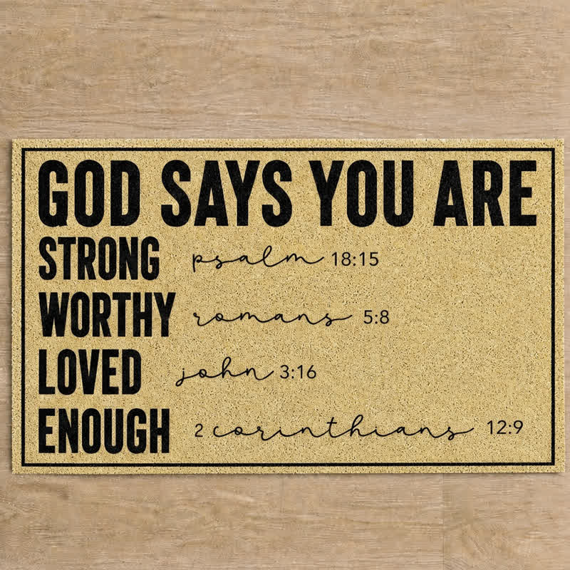 Christianartworkshop Assorted Scripture & Nativity Artificial Coir Doormat - image 55
