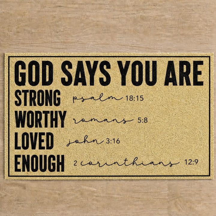 Christianartworkshop Assorted Scripture & Nativity Artificial Coir Doormat - image 55