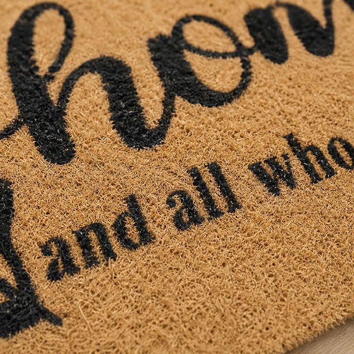 Christianartworkshop Curved Vine “God Bless This Home” Artificial Coir Doormat - image 9