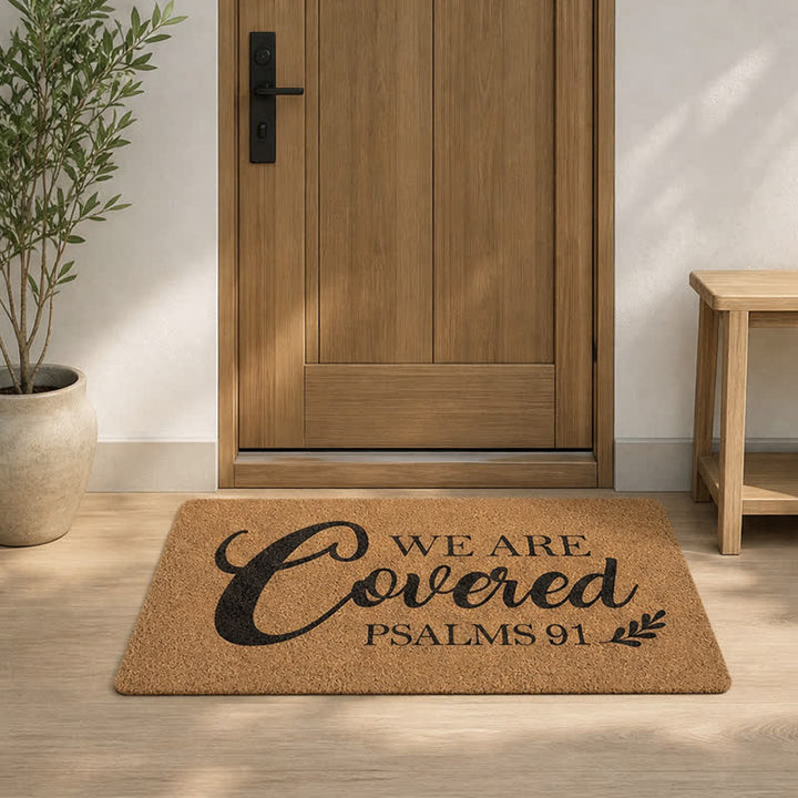 Christianartworkshop Oversized Script Psalms 91 Artificial Coir Doormat - image 7