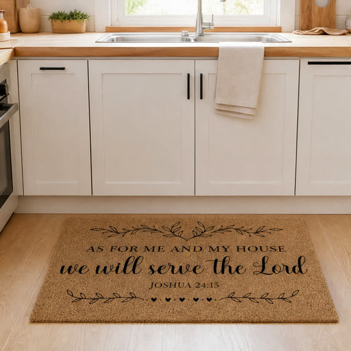 Christianartworkshop Heavy-Duty Artificial Coir Faith Verse Doormat - image 2
