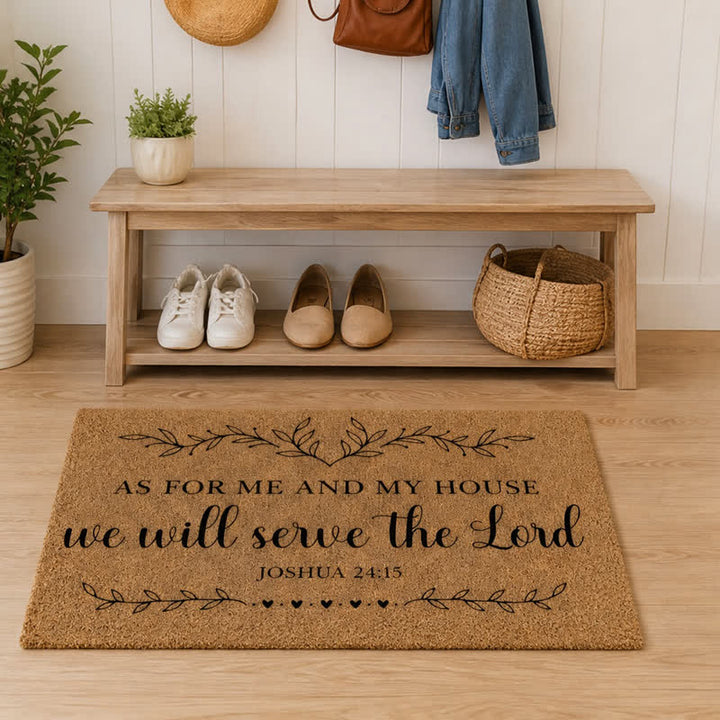 Christianartworkshop Heavy-Duty Artificial Coir Faith Verse Doormat - image 3
