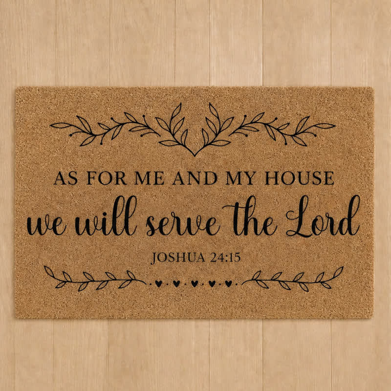 Christianartworkshop Heavy-Duty Artificial Coir Faith Verse Doormat - image 4