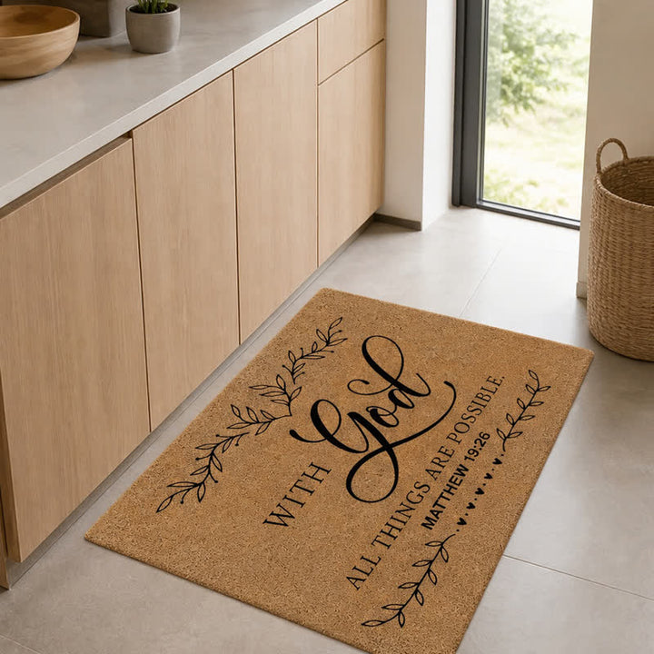 Christianartworkshop Heavy-Duty Artificial Coir Faith Verse Doormat - image 14