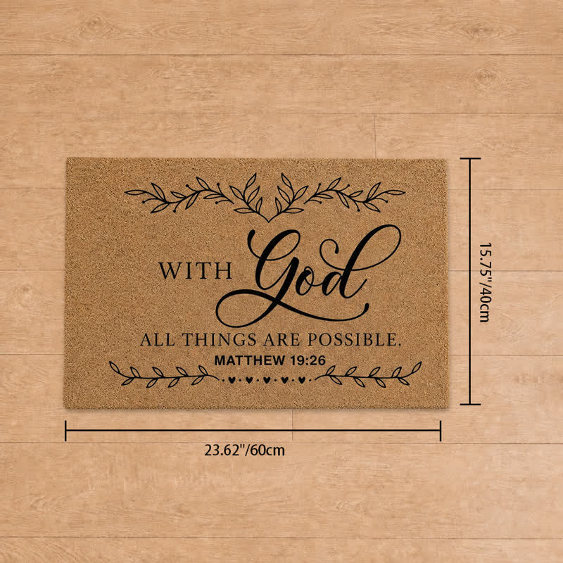 Christianartworkshop Heavy-Duty Artificial Coir Faith Verse Doormat - B - 15.75''*23.62''/40*60cm - image 20