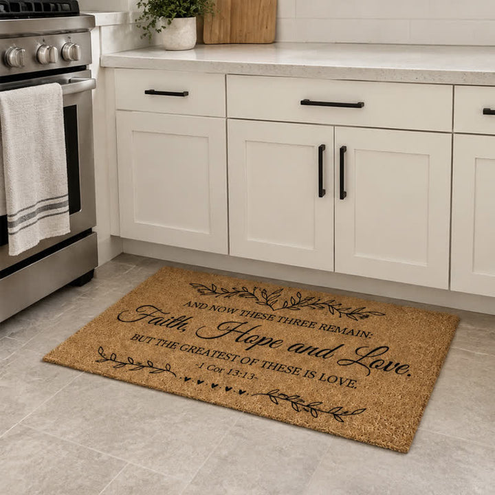 Christianartworkshop Heavy-Duty Artificial Coir Faith Verse Doormat - image 33