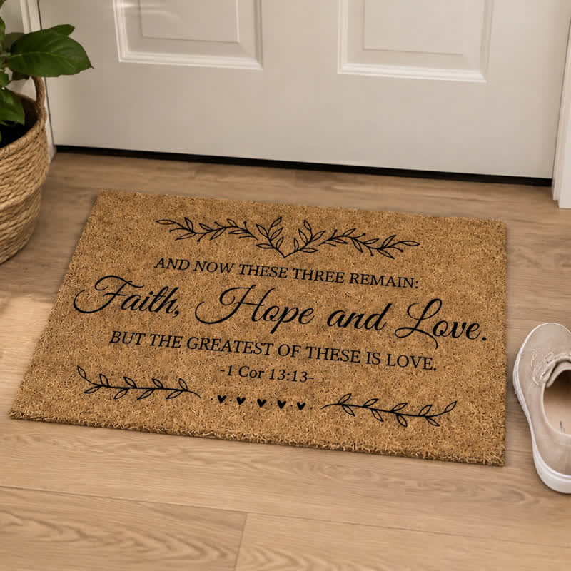 Christianartworkshop Heavy-Duty Artificial Coir Faith Verse Doormat - image 34