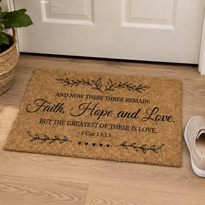 Christianartworkshop Heavy-Duty Artificial Coir Faith Verse Doormat - image 34